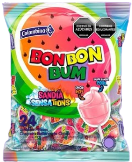 Bon Bon Bum Sandia Sensación x 24 unds